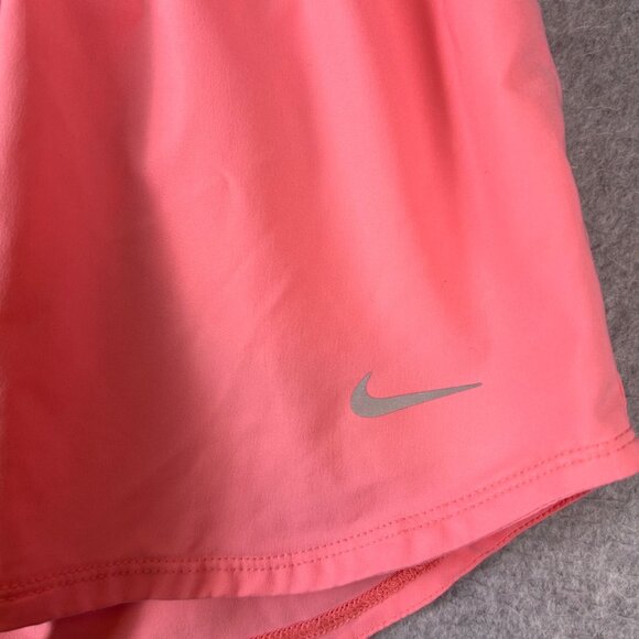Nike One Shorts Womens Small Pink Dri-Fit Ultra High Waist 3 Brief Lined Sports - Picture 9 of 10